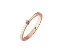 Elli Anelli Solitario da donna con cristalli in Argento 925