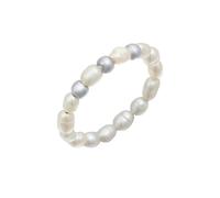 Elli - Anello aperto con le perle d'acqua dolce in argento sterlino 925 placcato oro Anelli 1 pieces female