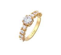 Elli - Anello con Cristalli Rettangolari Stile Geometrico in Argento 925 Anelli 1 pieces female