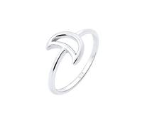 Elli Anelli Donna motivo astrologico a mezza luna in argento sterling 925