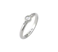 Elli - Anello Cristalli Vetro Bianco 925 Sterling Silver Anelli 1 pieces female