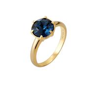 Elli - Anello Cristalli Vetro Blu 925 Sterling Silver Gold-plated Anelli 1 pieces female
