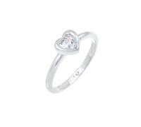 Elli - Anello Cuore Amore in Argento Sterling 925 con Cristalli Zirconia Anelli 1 pieces female