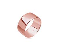 Elli Anello da donna impilabile oro rosa 925 argento, 54, Sfaccettatura, Nessuna pietra preziosa