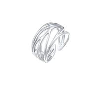 Elli Anelli Donne Ornamento a foglia in argento sterlino 925