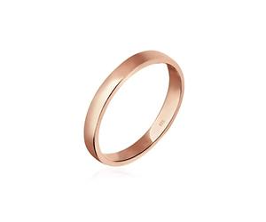 Elli Anello da Donna, in Argento 925, Placcato Oro Rosa, Misura 52
