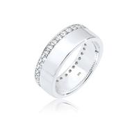 Elli Anello da Donna in Argento 925 Sterling 925 con Cristallo Swarovski, Misura 14