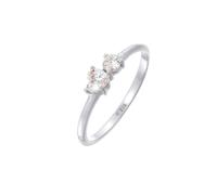 Elli - Anello di fidanzamento cuore con cristalli di zirconia in argento sterling 925 Anelli 1 pieces female