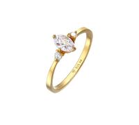 Elli - Anello di fidanzamento ovale con cristalli di zirconia Argento 925 Anelli 1 pieces female