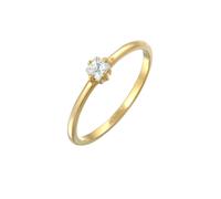 Elli - Anello di fidanzamento solitario classico con zirconi in Argento Sterling 925 Anelli 1 pieces female