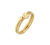 Elli - Anello di impilamentos Duo Cerchio Piastrina Basic Minimal Senza Tempo in 925 Sterling Silver Anelli 1 pieces female