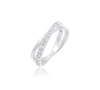 Elli - Avvolgimento Elegante con Cristalli in Argento Sterling 925 Anelli 1 pieces female