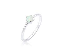 ELLI Anello argento / bianco perla, Taglia 54