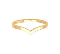 Elli Anelli Donne V-Forma Impilamento Tendenza in Argento Sterlino 925