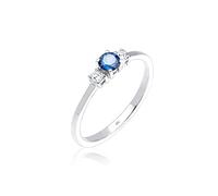 Elli - con Cristalli Zircone e Zaffiro Sintetico in Argento Sterling 925 Anelli 1 pieces female