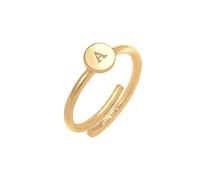 Elli - Anello in Argento Sterling 925 Lettera A Basic Regolabile Anelli 1 pieces female