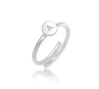 Elli - Anello in Argento Sterling 925 Lettera A Basic Regolabile Anelli 1 pieces female