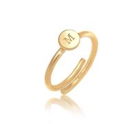 Elli - Anello in Argento Sterling 925 Lettera M Basic Regolabile Anelli 1 pieces female