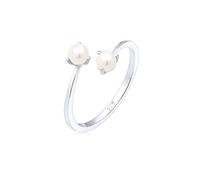 Elli Anello Intrecciato da Donna Argento, Misura 14