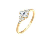 ELLI Anello 'Kristall' oro / trasparente Donna ELLI 52 oro / trasparente
