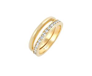 Elli - Anello Memorie Set Basic Trend con cristalli in Argento Sterling 925 Anelli 1 pieces female
