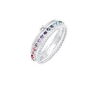 ELLI Anello 'Rainbow' colori misti / argento Donna ELLI 64