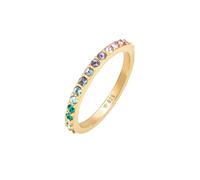 ELLI Anello 'Rainbow' oro / smeraldo / lilla chiaro / rosa chiaro Donna ELLI 56