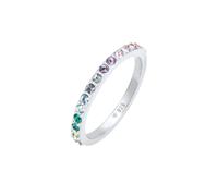 ELLI Anello 'Rainbow' smeraldo / lilla chiaro / rosa chiaro / argento Donna ELLI 54