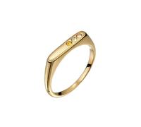 Elli - Anello Sigillo Swarovski Cristalli Giallo 925 Sterling Silver Anelli 1 pieces female