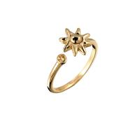 Elli - Anello Sole Citrino Giallo 925 Sterling Silver Gold-plated Anelli 1 pieces female