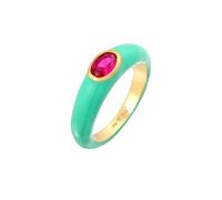 ELLI Anello 'Solitär' turchese / oro / magenta Donna ELLI 54 turchese / oro / magenta