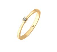 Elli Anelli Solitario da donna con cristalli in Argento 925