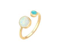 Elli - Aperto Boho Geo con Opale e Howlith in argento sterling 925 Anelli 1 pieces female