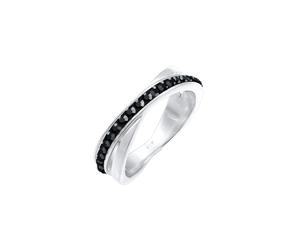 Elli - Avvolgimento Elegante con Cristalli in Argento Sterling 925 Anelli 1 pieces female