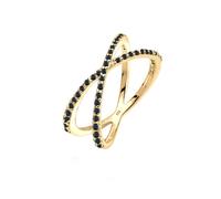 Elli - Avvolgimento X con Cristalli di Zirconia in Argento Sterling 925 Anelli 1 pieces female