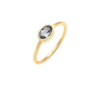 Elli - banda classico semplice con cristallo in Argento Sterling 925 Anelli 1 pieces female