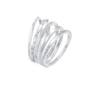 Elli - Banda di anelli impilabili Set di 5 in argento sterling 925 Anelli 1 pieces female
