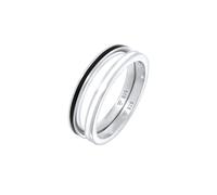 Elli - Banda di Base con Smalto Nero in Argento Sterling 925 Anelli 1 pieces female