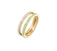 Elli - Banda di Base con Smalto Nero in Argento Sterling 925 Anelli 1 pieces female