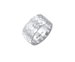 Elli - Banda di Base Martellato in Argento Sterling 925 Anelli 1 pieces female