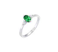 Elli - Banda Elegante con Cristalli di Zirconia Verde in Argento Sterling 925 Anelli 1 pieces female