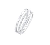 Elli - Banda Impilamento Trio di Base Minimale Blogger senza tempo in Argento Sterling 925 Anelli 1 pieces female