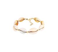 Elli - Beach Summer con vere conchiglie Kauri in argento sterling 925 placcato oro Bracciali e Braccialetti 1 pieces female