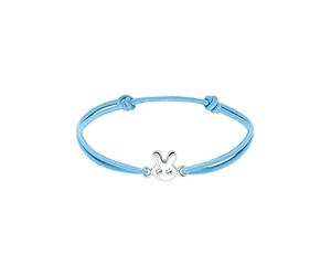 Elli Bracciale Bambini Coniglietto Giocoso con Cristalli in Argento Sterling 925