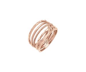 Elli - Bracciale Catenella a serpente piatta ed elegante in Argento Sterling 925 placcato oro Anelli 1 pieces female