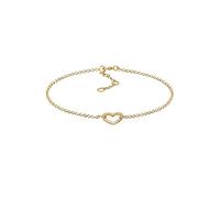 Elli Bracciale da donna a forma di cuore, simbolo dell'amore, filigrana in argento sterling 925