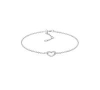 Elli Bracciale da donna a forma di cuore, simbolo dell'amore, filigrana in argento sterling 925