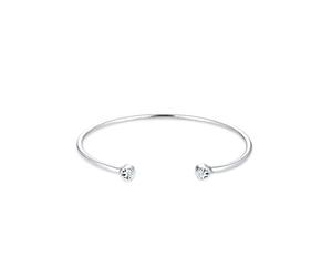 Elli Bracciale da donna in argento Sterling 925 con cristalli Geo Minimal Trend