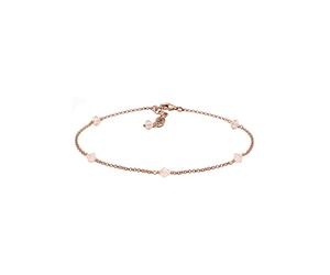 Elli Bracciale da Donna Placcato Oro Rosa con Cristallo Rosa