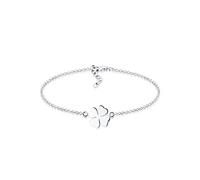 Elli Bracciale Donne Foglia di Trifoglio Simbolo Portafortuna in Argento Sterlino 925